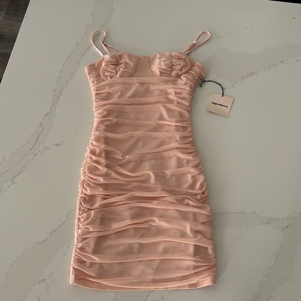 Superdown Rouched Mini Dress - Picture 2 of 9